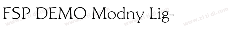 FSP DEMO Modny Lig字体转换 FSP DEMO Modny Lig字体转换